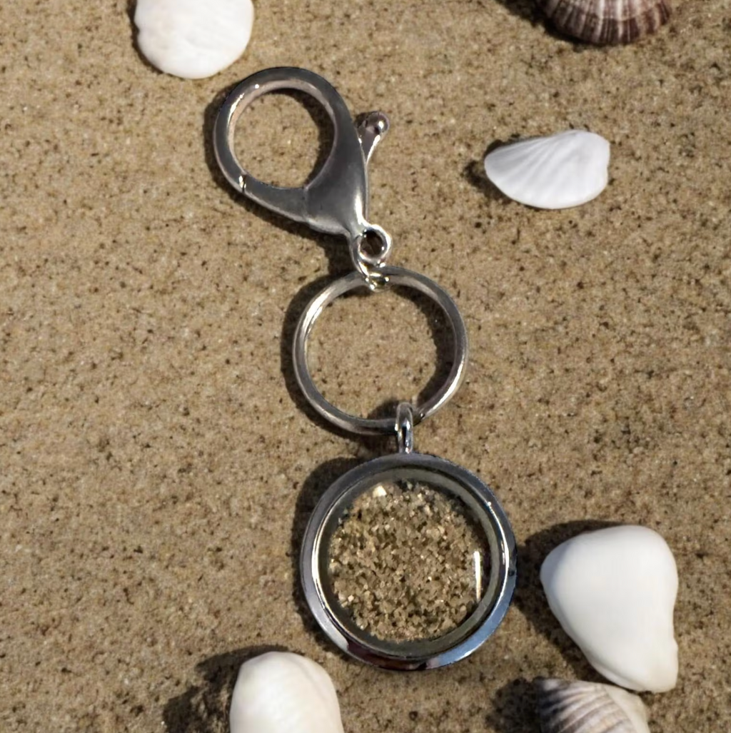 Porte-clés sable de plage (30 mm) 