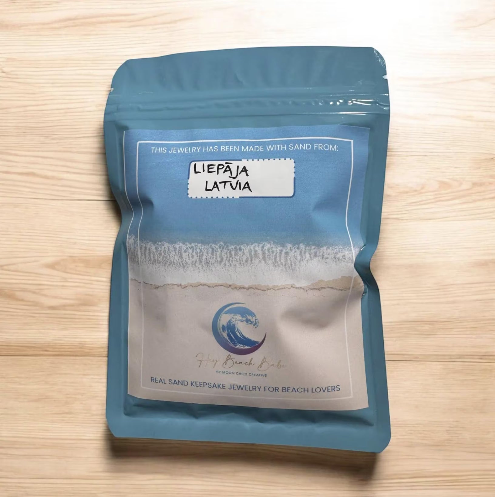 Porte-clés sable de plage (30 mm) 