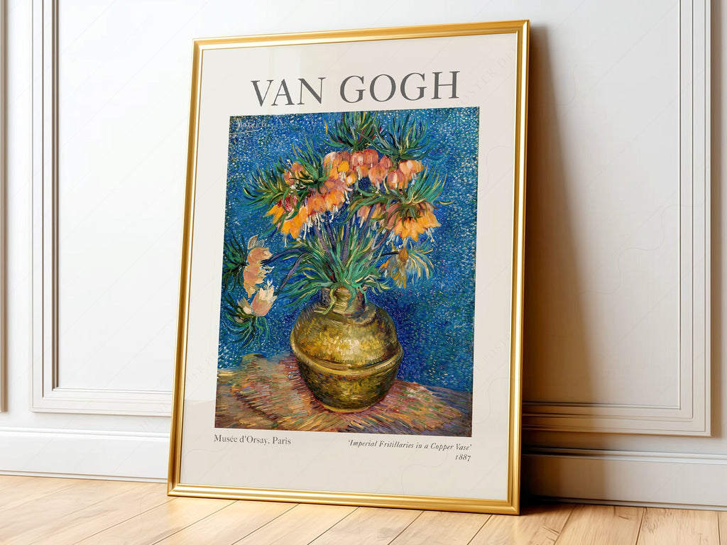 Van Gogh Imperial Fritillaries in a Copper Vase Print – Floral Wall Art