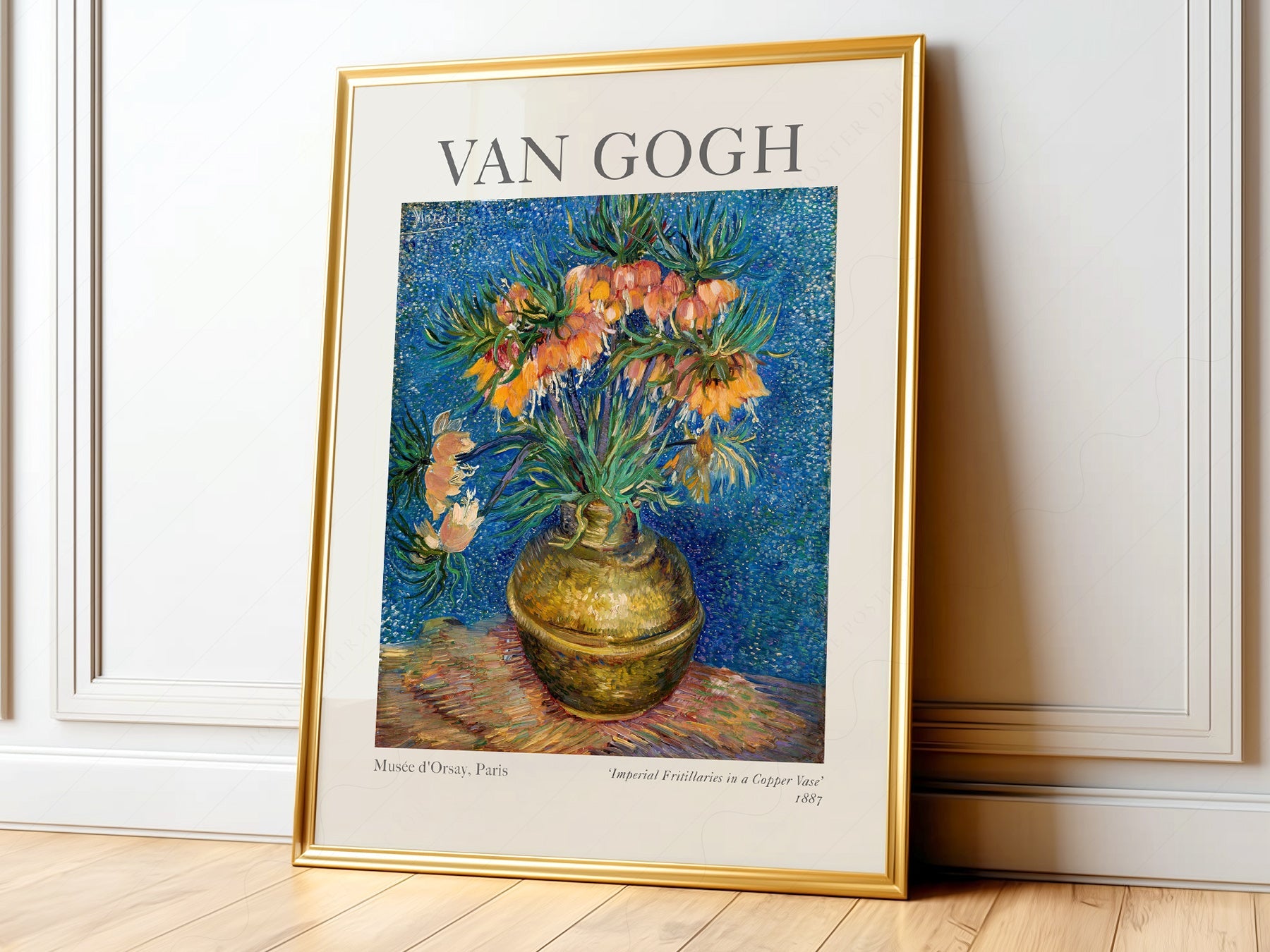 Van Gogh Imperial Fritillaries in a Copper Vase Print – Floral Wall Art