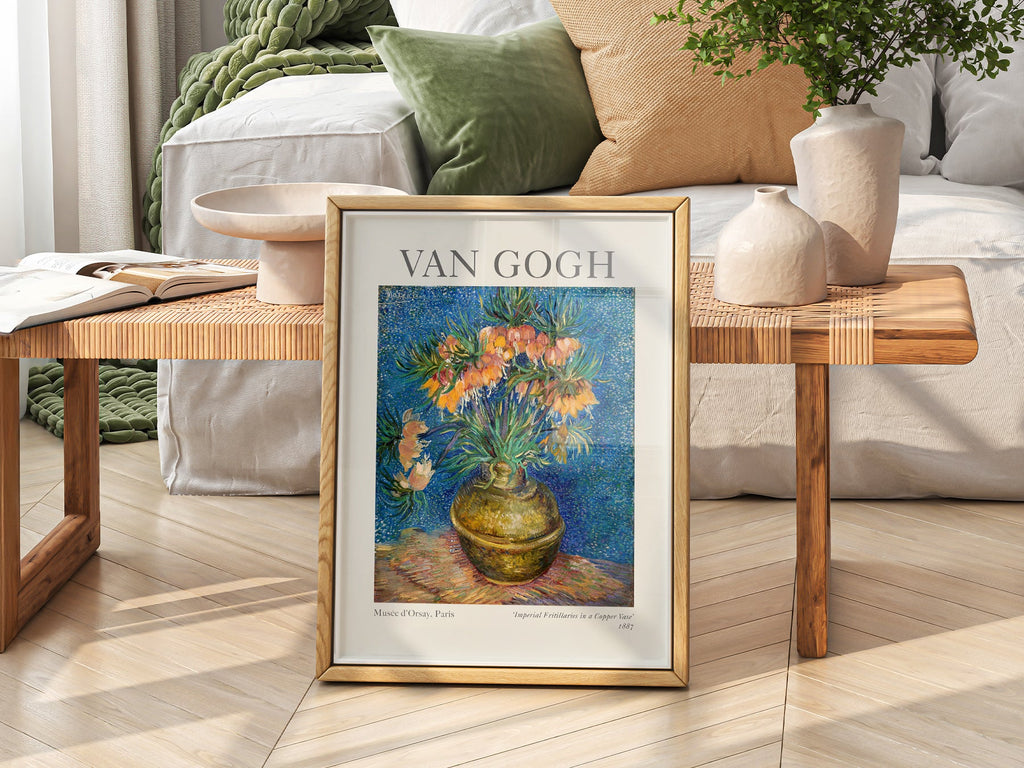 Van Gogh Imperial Fritillaries in a Copper Vase Print – Floral Wall Art