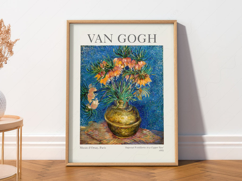 Van Gogh Imperial Fritillaries in a Copper Vase Print – Floral Wall Art
