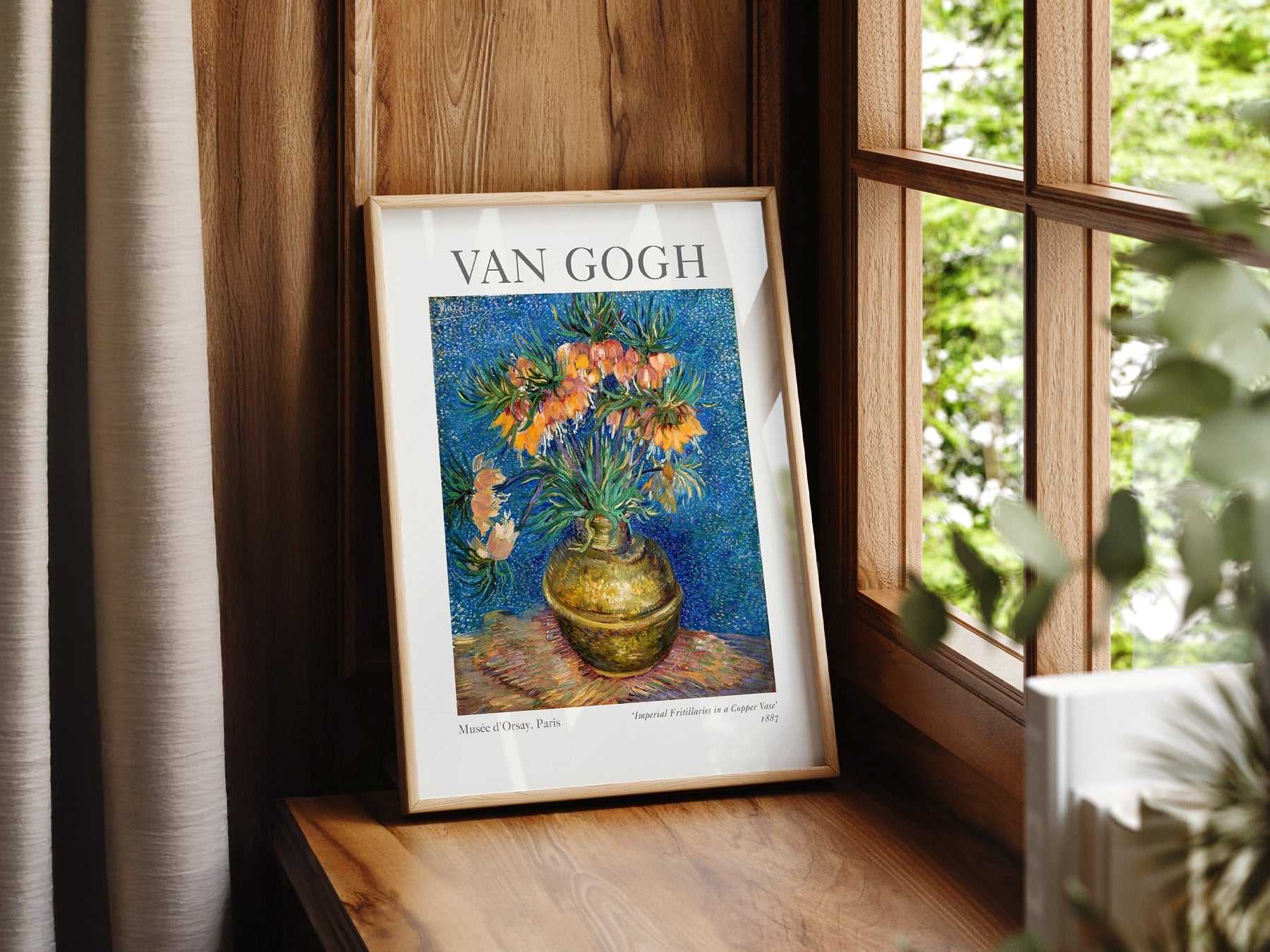 Van Gogh Imperial Fritillaries in a Copper Vase Print – Floral Wall Art