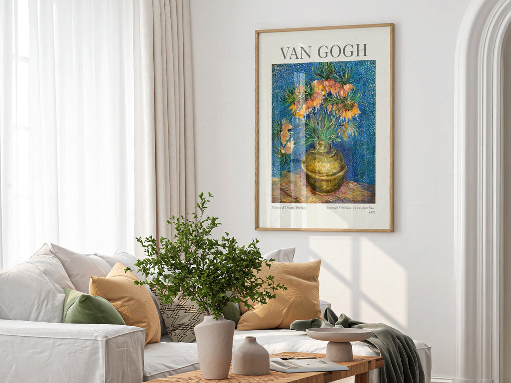 Van Gogh Imperial Fritillaries in a Copper Vase Print – Floral Wall Art