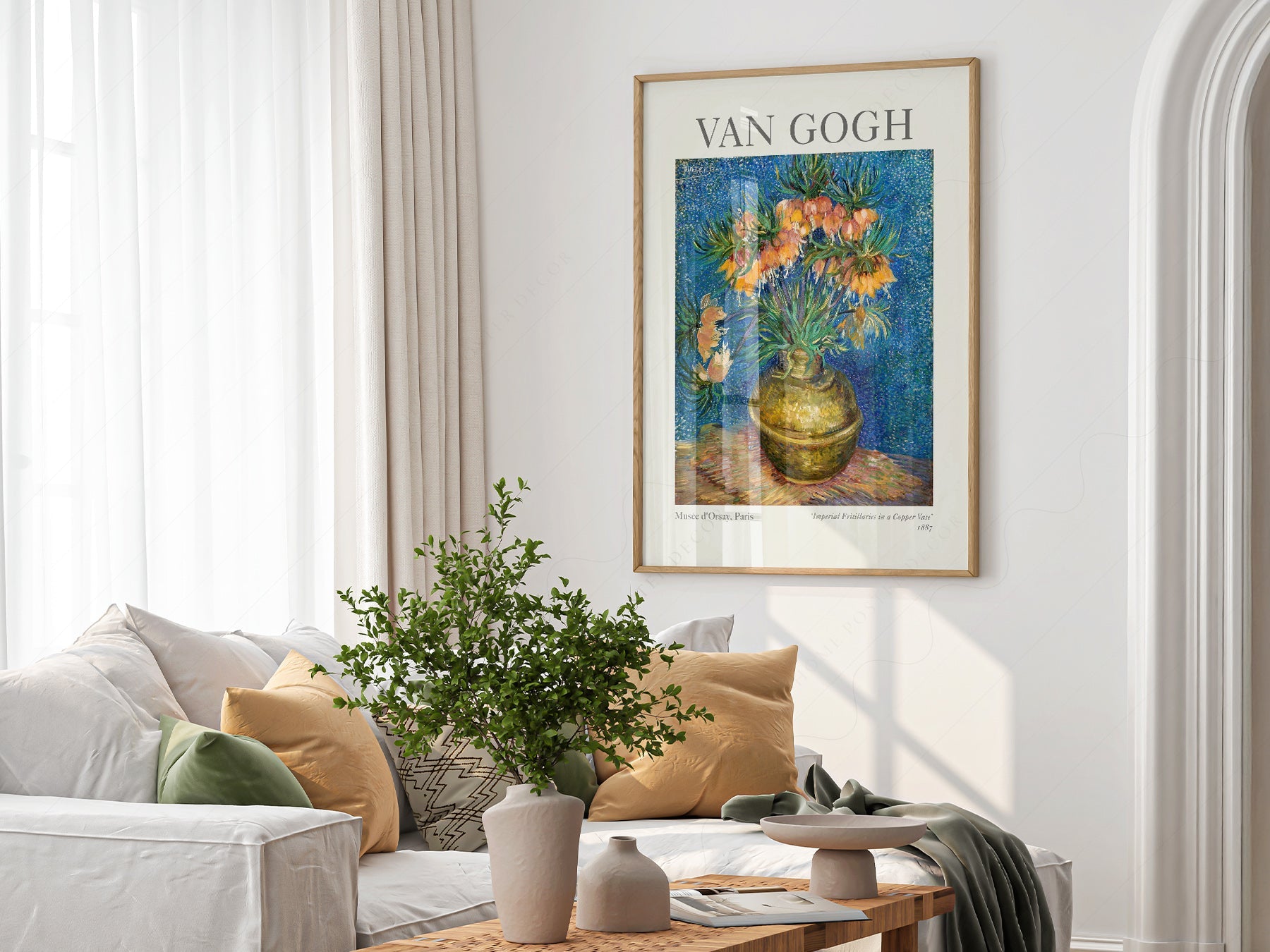 Van Gogh Imperial Fritillaries in a Copper Vase Print – Floral Wall Art