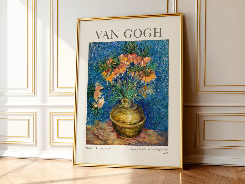 Van Gogh Imperial Fritillaries in a Copper Vase Print – Floral Wall Art