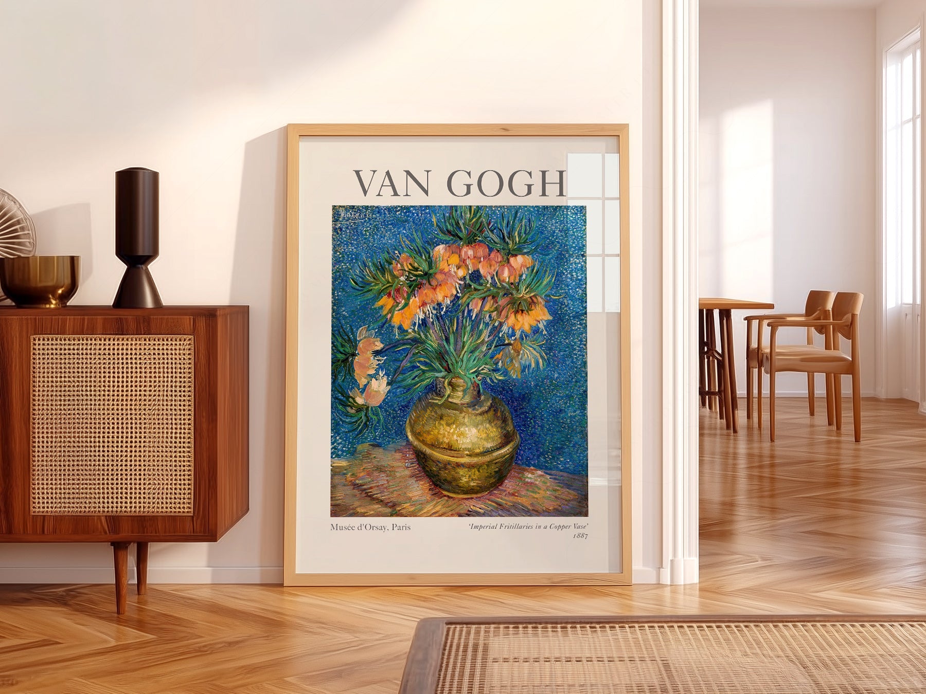Van Gogh Imperial Fritillaries in a Copper Vase Print – Floral Wall Art