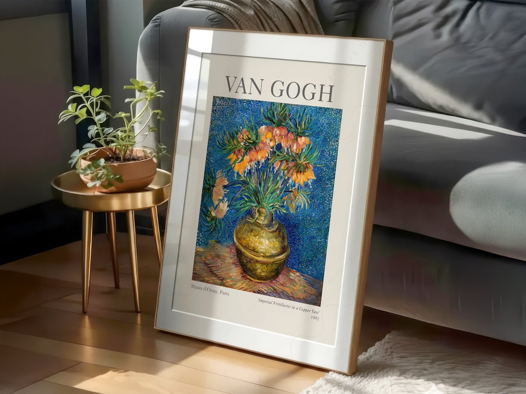 Van Gogh Imperial Fritillaries in a Copper Vase Print – Floral Wall Art