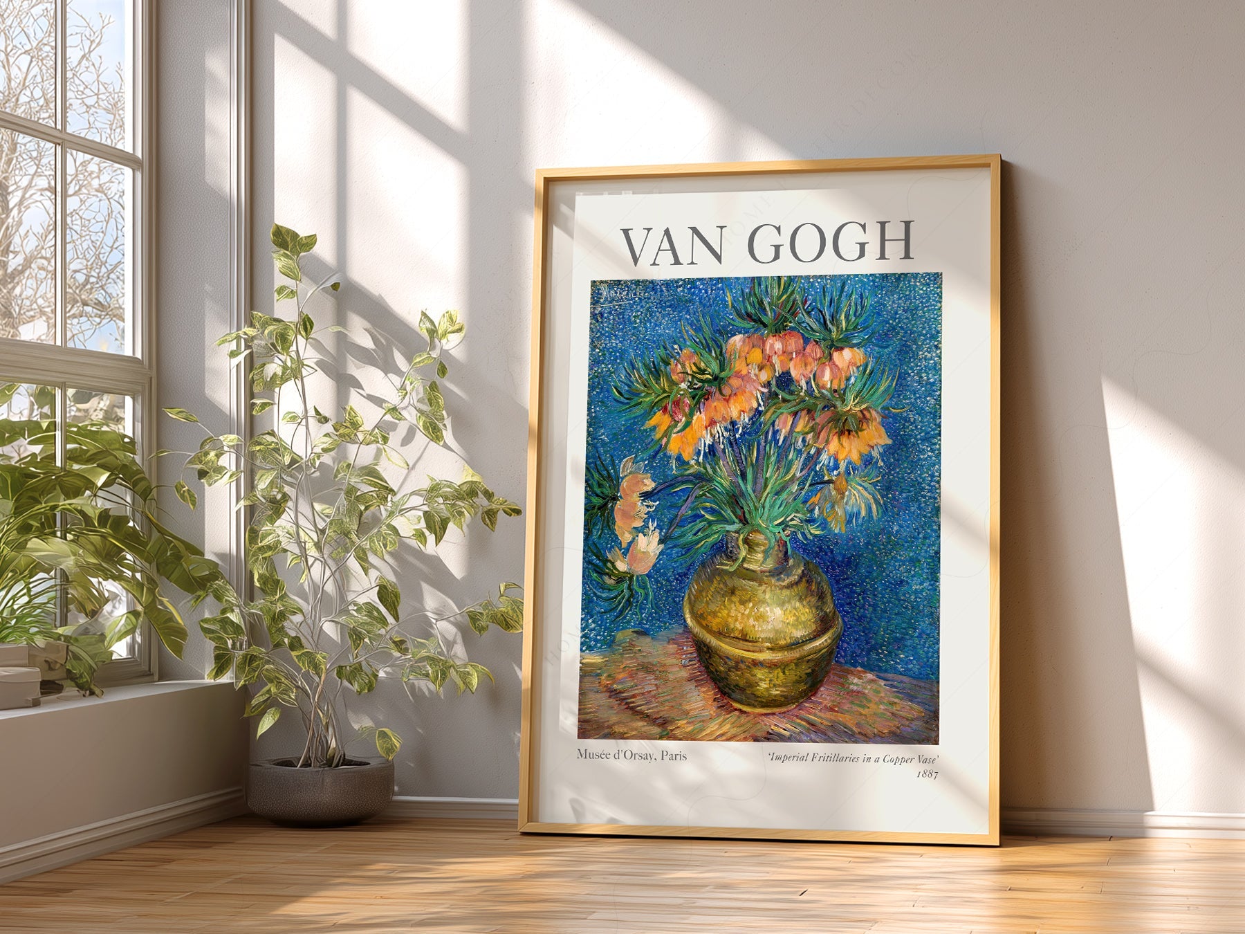 Van Gogh Imperial Fritillaries in a Copper Vase Print – Floral Wall Art