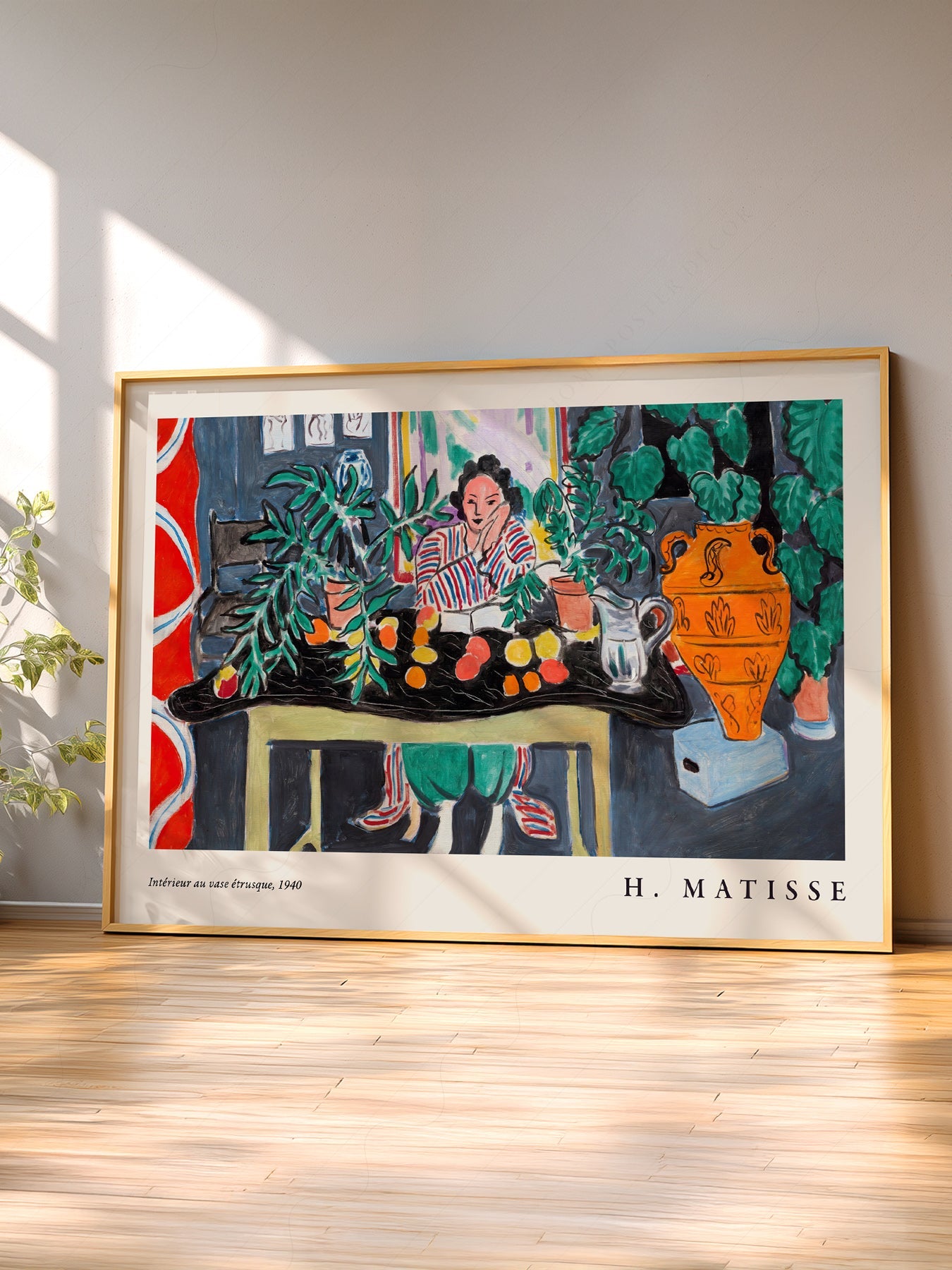 Henri Matisse Interior with Etruscan Vase Art Print – Museum Wall Decor