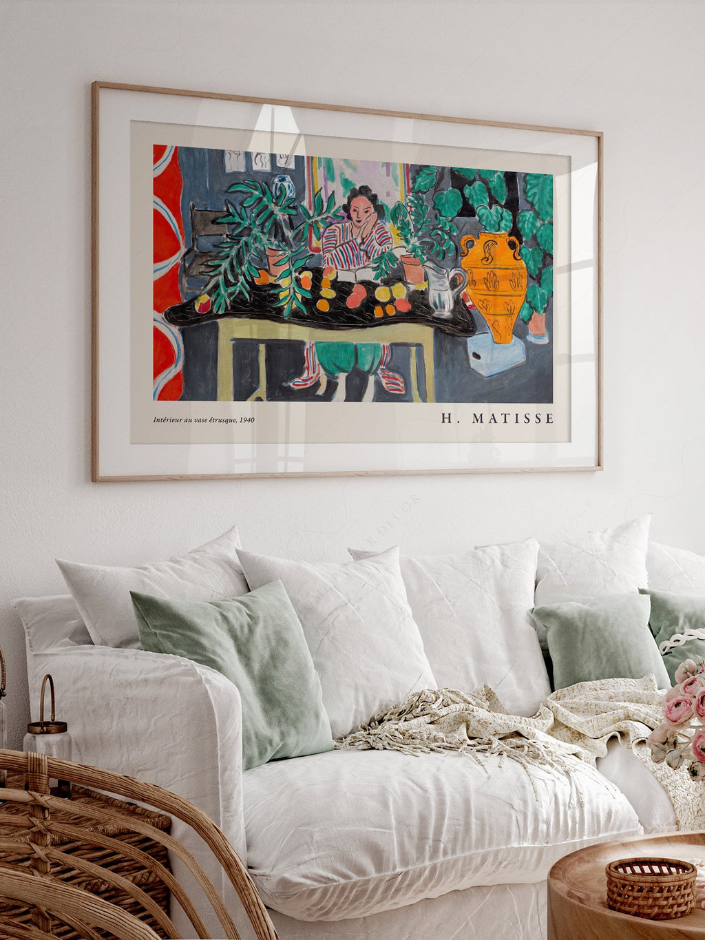 Henri Matisse Interior with Etruscan Vase Art Print – Museum Wall Decor