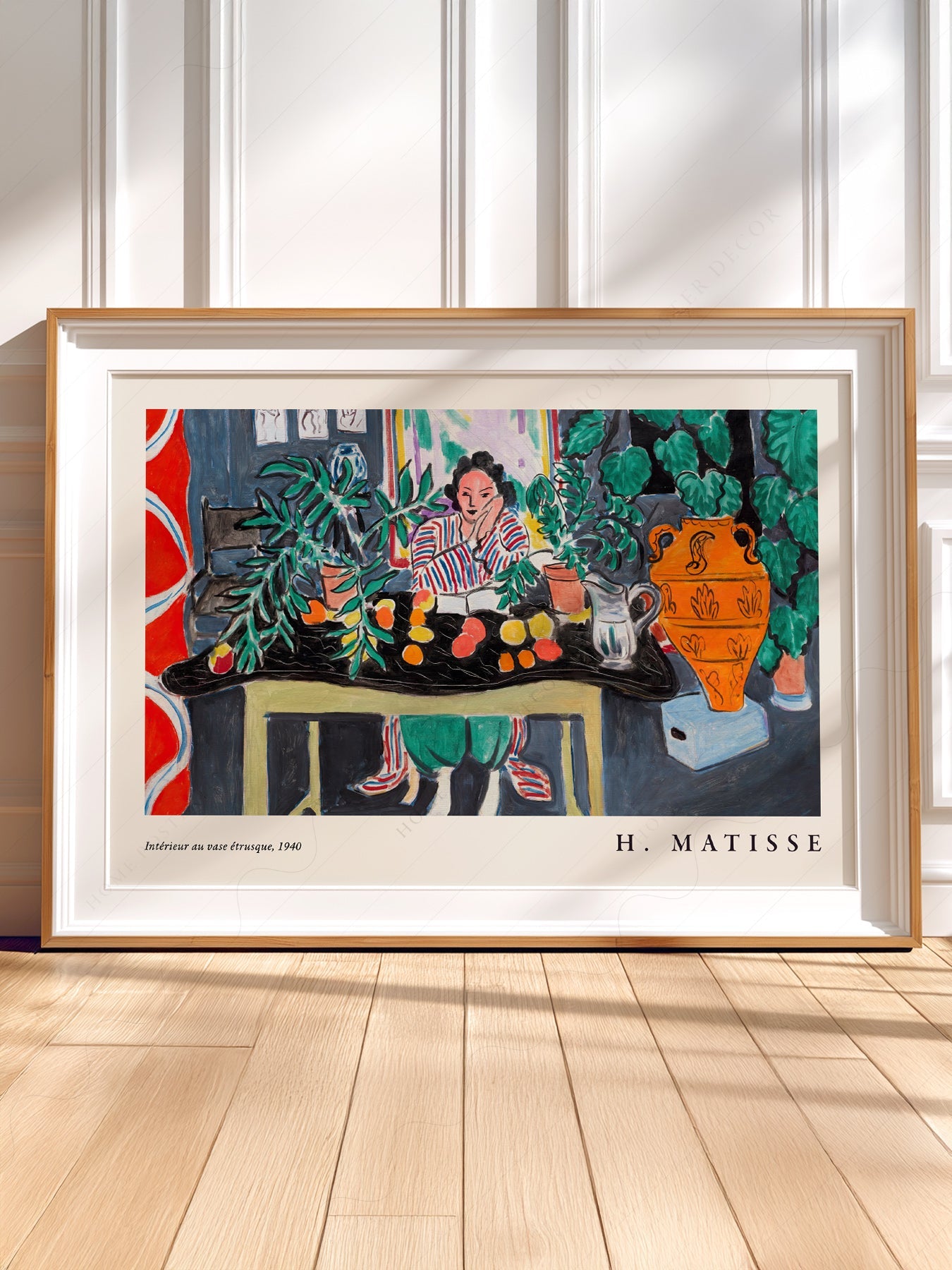 Henri Matisse Interior with Etruscan Vase Art Print – Museum Wall Decor