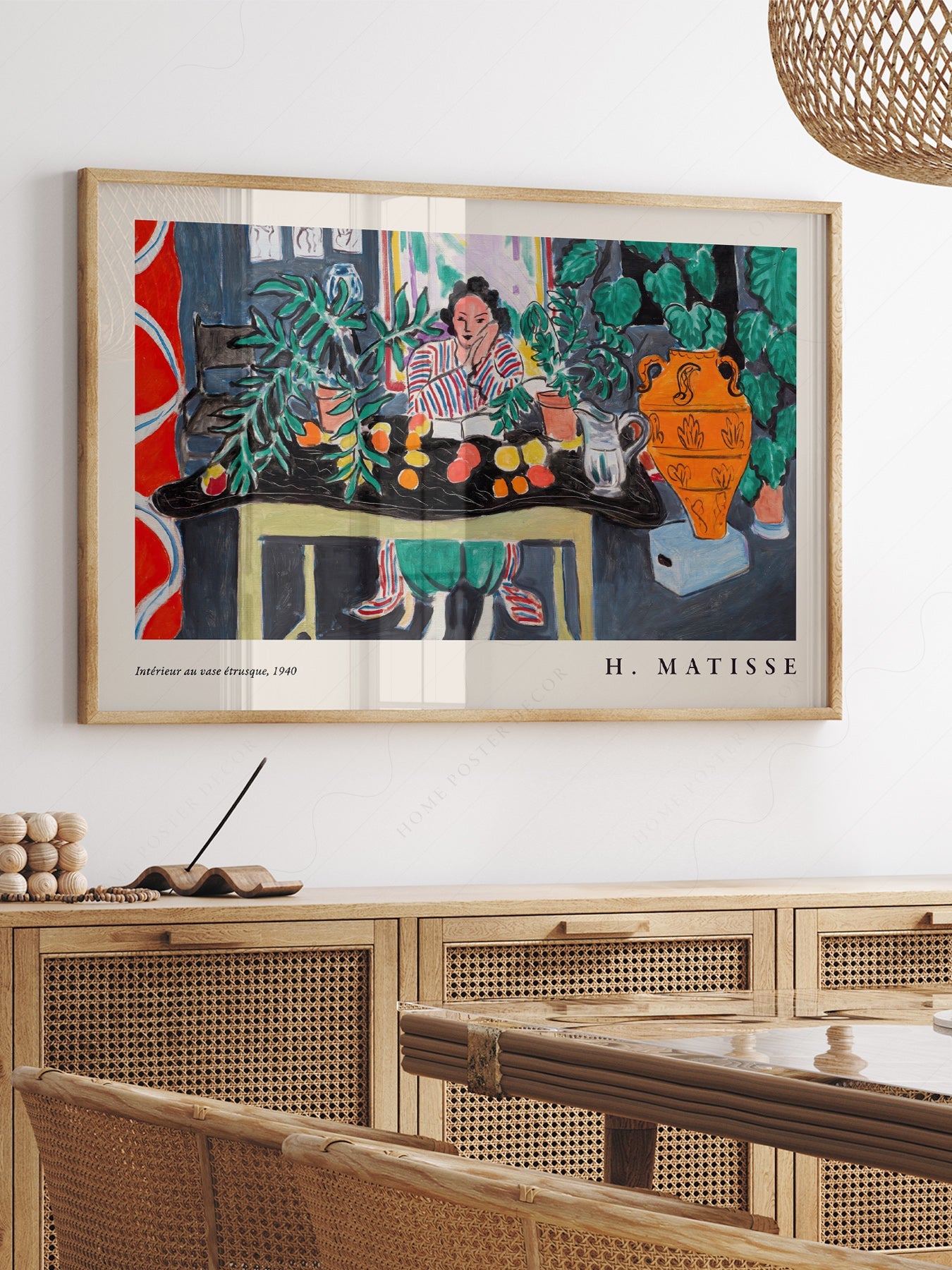 Henri Matisse Interior with Etruscan Vase Art Print – Museum Wall Decor