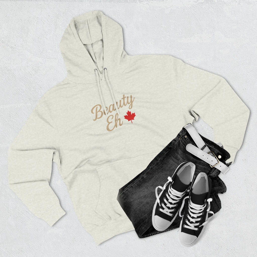 Sweat à capuche Beauty Eh Canadian - Pull-over Maple Leaf Pride - Vêtements pour femmes pour la fête du Canada - Sweat à capuche doublé en polaire confortable