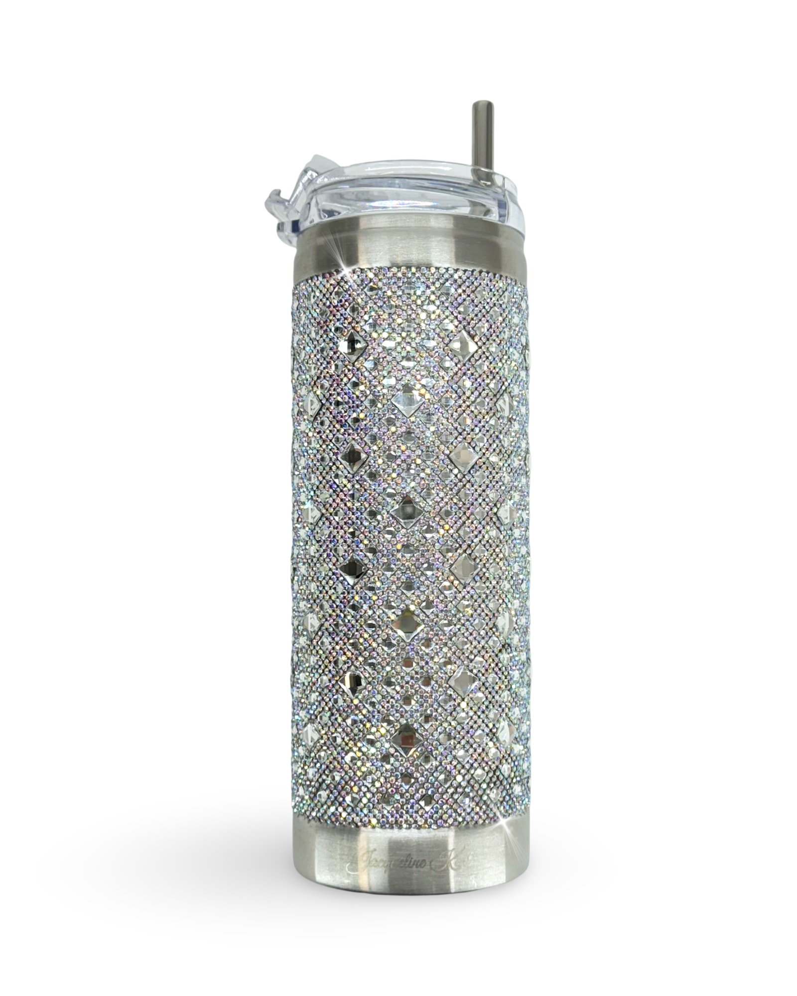 Gobelet en acier inoxydable 20 oz orné de cristaux – Aurora Borealis (AB)