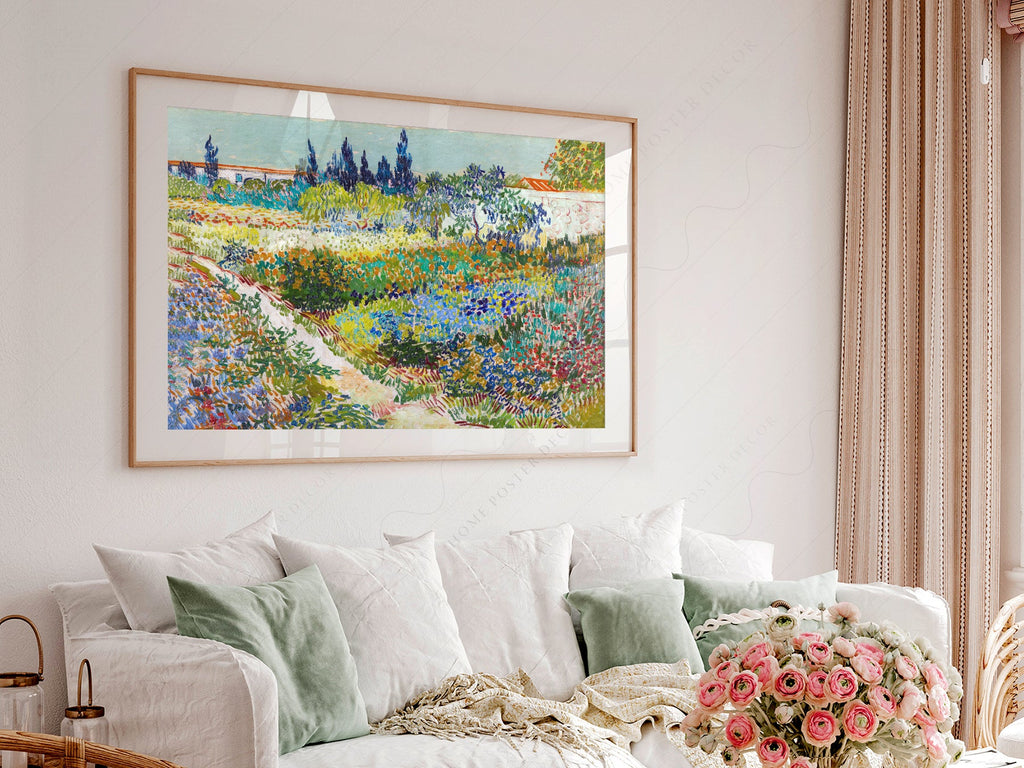 Vincent van Gogh Garden at Arles Art Print – Famous Painting Wall Decor