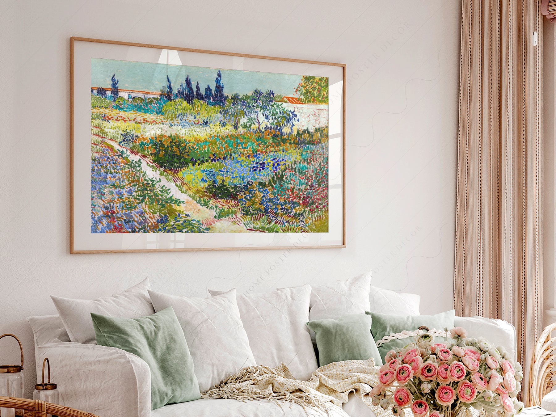 Vincent van Gogh Garden at Arles Art Print – Famous Painting Wall Decor