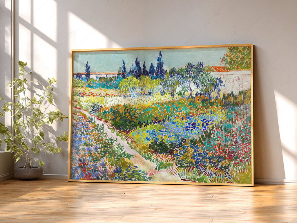 Vincent van Gogh Garden at Arles Art Print – Famous Painting Wall Decor