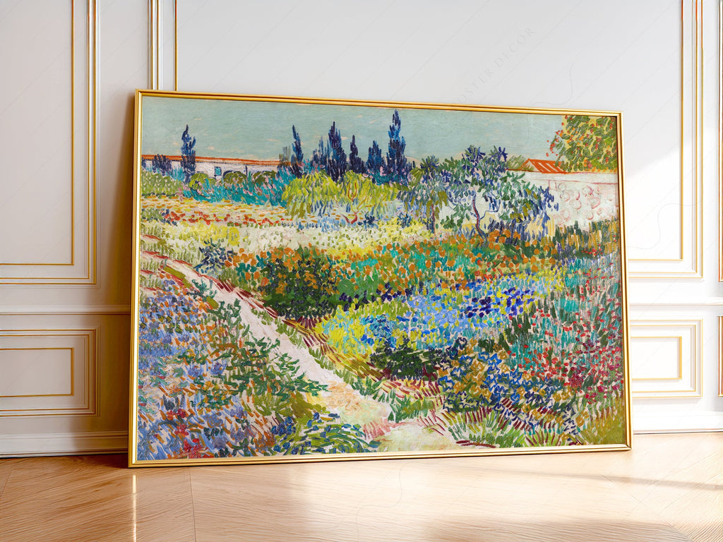 Vincent van Gogh Garden at Arles Art Print – Famous Painting Wall Decor