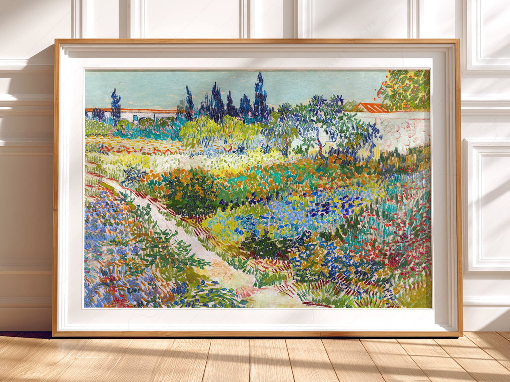 Vincent van Gogh Garden at Arles Art Print – Famous Painting Wall Decor