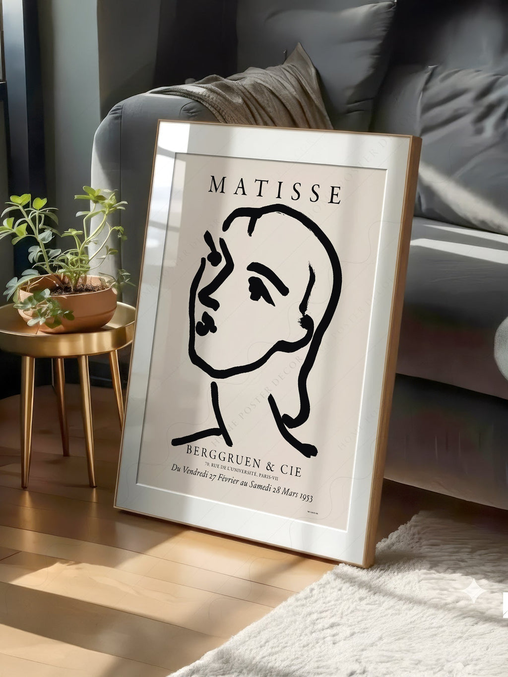 Henri Matisse Berggruen Exhibition Poster – Minimalist Line Art Print