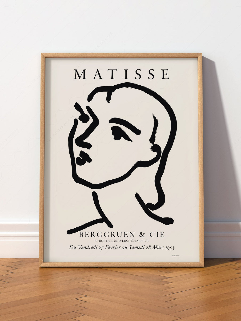 Henri Matisse Berggruen Exhibition Poster – Minimalist Line Art Print