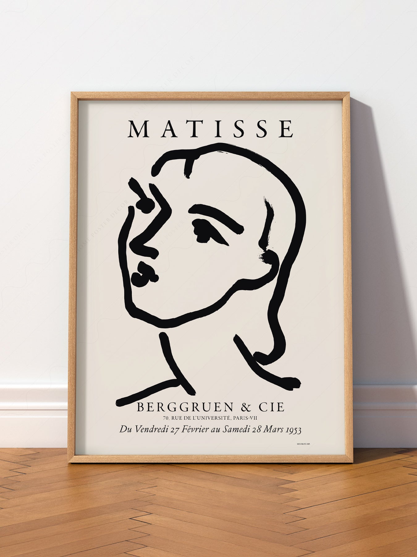 Henri Matisse Berggruen Exhibition Poster – Minimalist Line Art Print