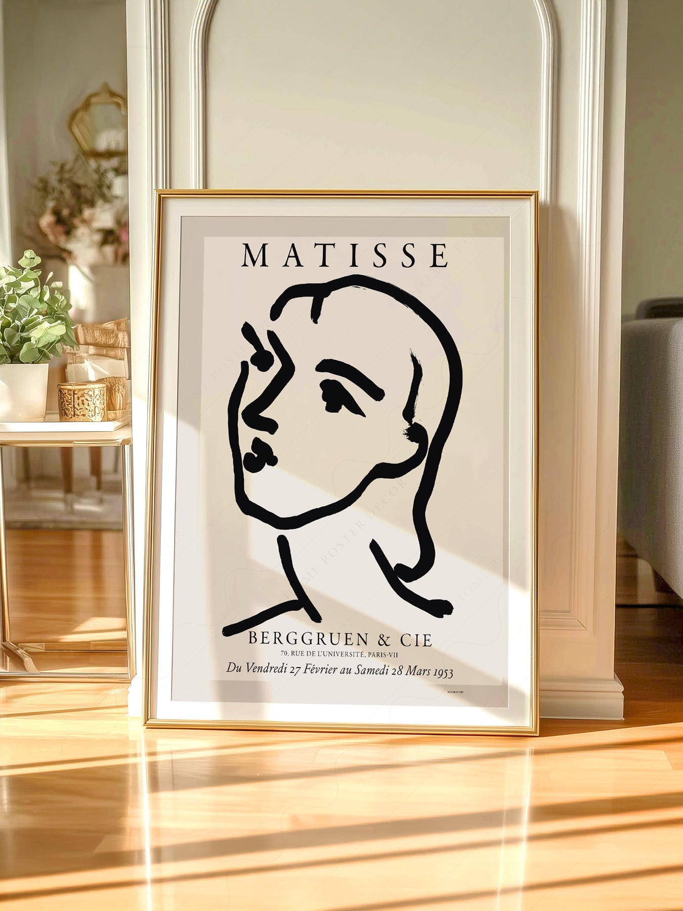 Henri Matisse Berggruen Exhibition Poster – Minimalist Line Art Print