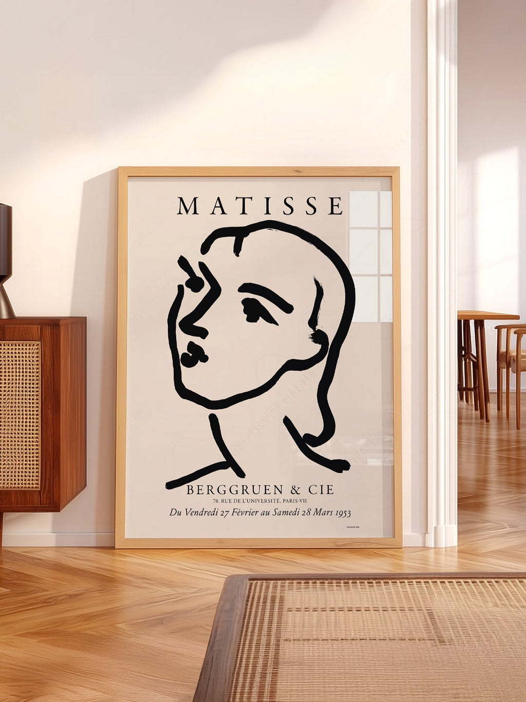 Henri Matisse Berggruen Exhibition Poster – Minimalist Line Art Print