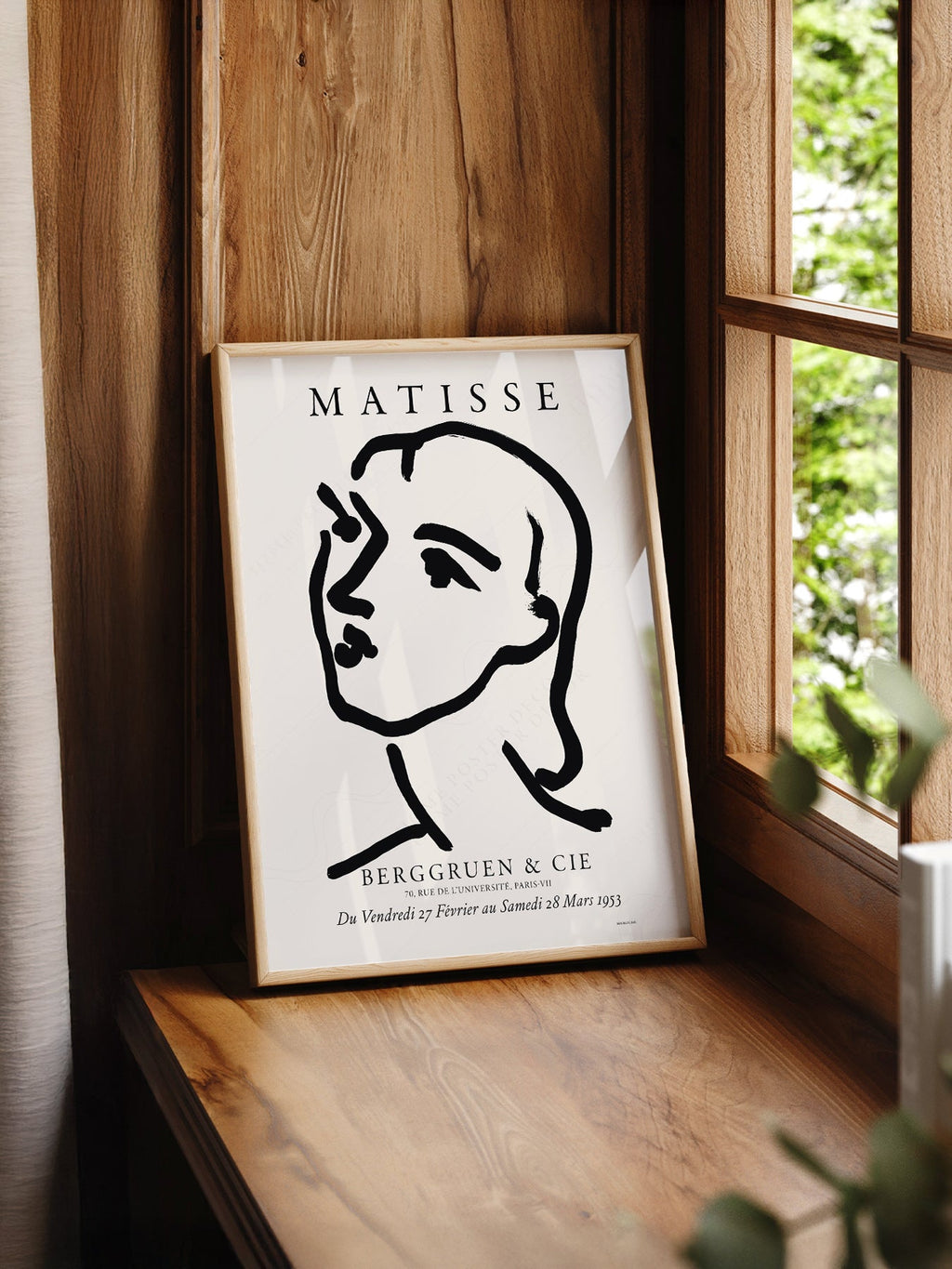 Henri Matisse Berggruen Exhibition Poster – Minimalist Line Art Print