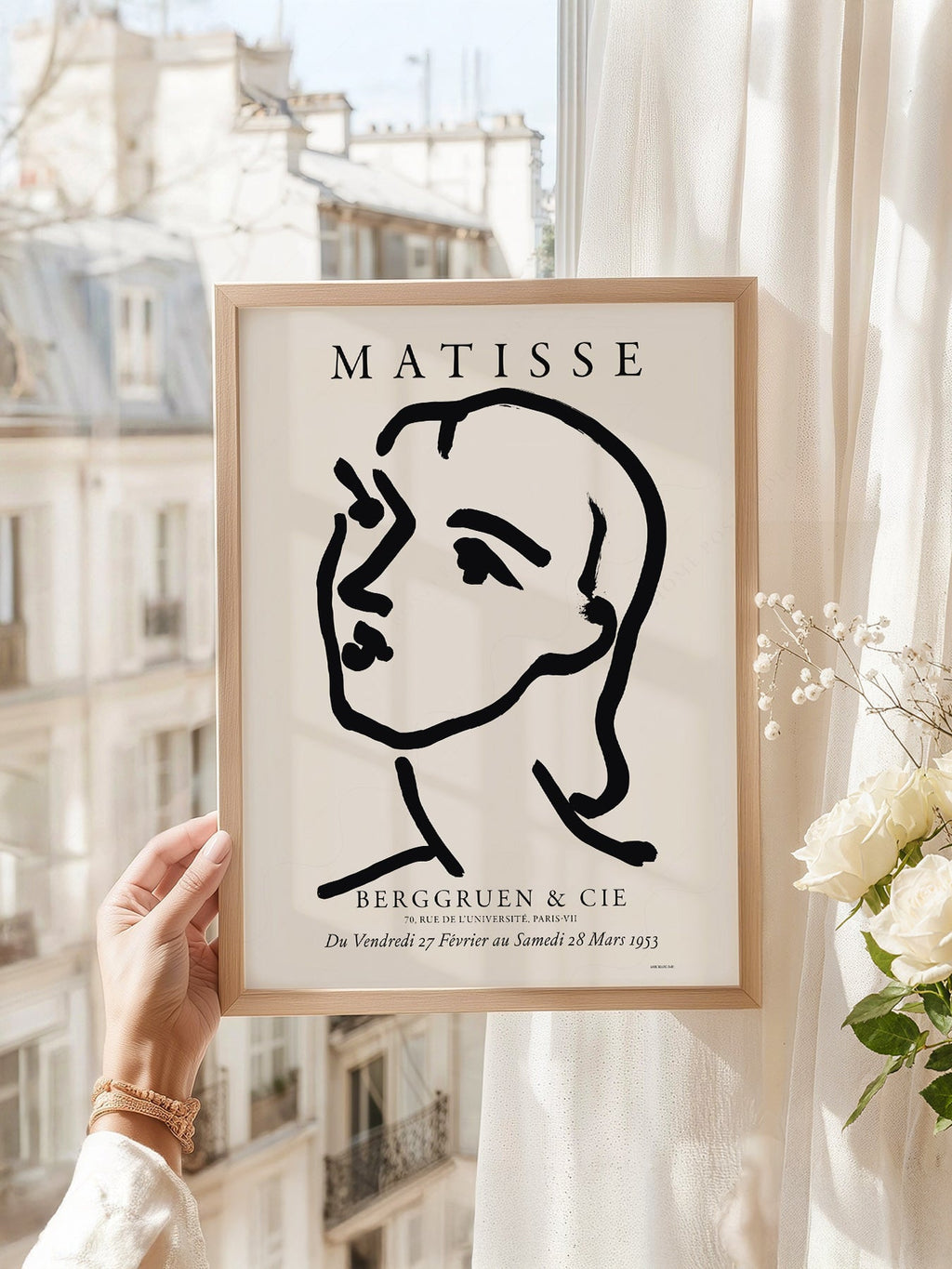 Henri Matisse Berggruen Exhibition Poster – Minimalist Line Art Print