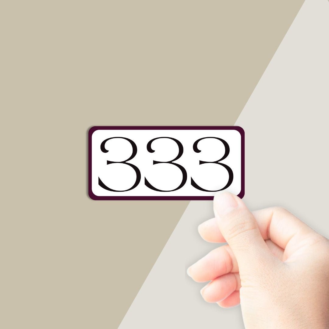 333 Sticker