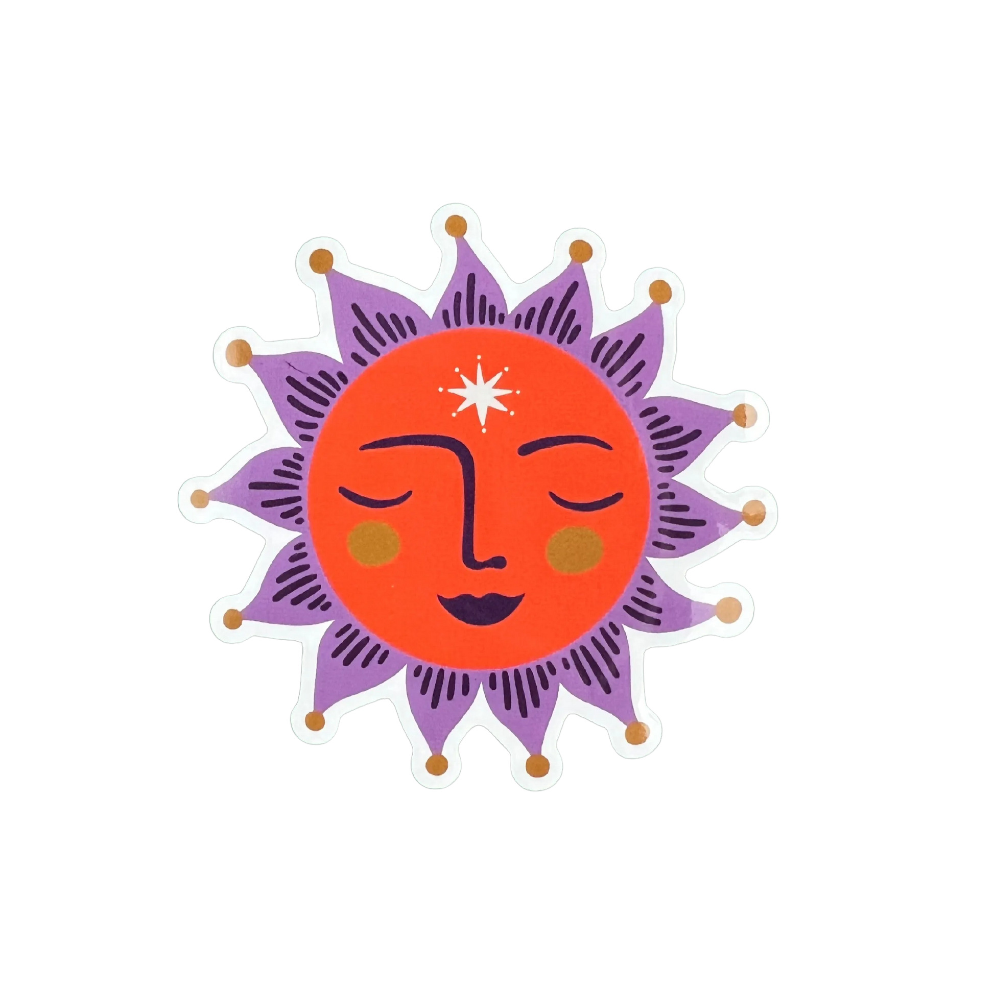 Purple Sun Vinyl - Four Bears Sticker Club