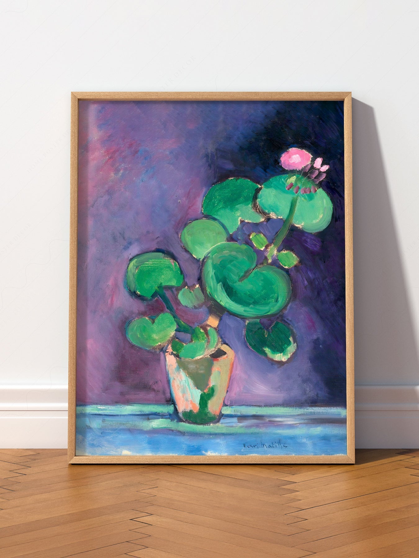 Henri Matisse Geraniums in Vase Art Print – Museum Botanical Wall Decor