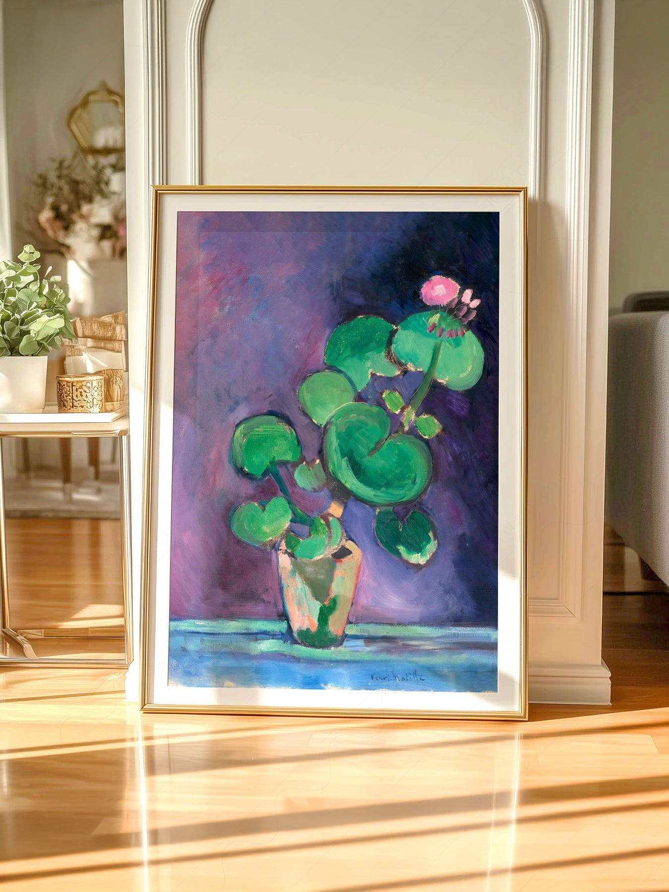 Henri Matisse Geraniums in Vase Art Print – Museum Botanical Wall Decor
