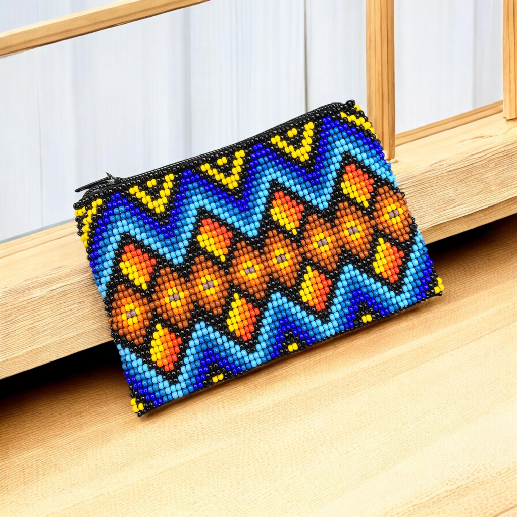 OLDTRIBES™ Geometric Beaded coin purse