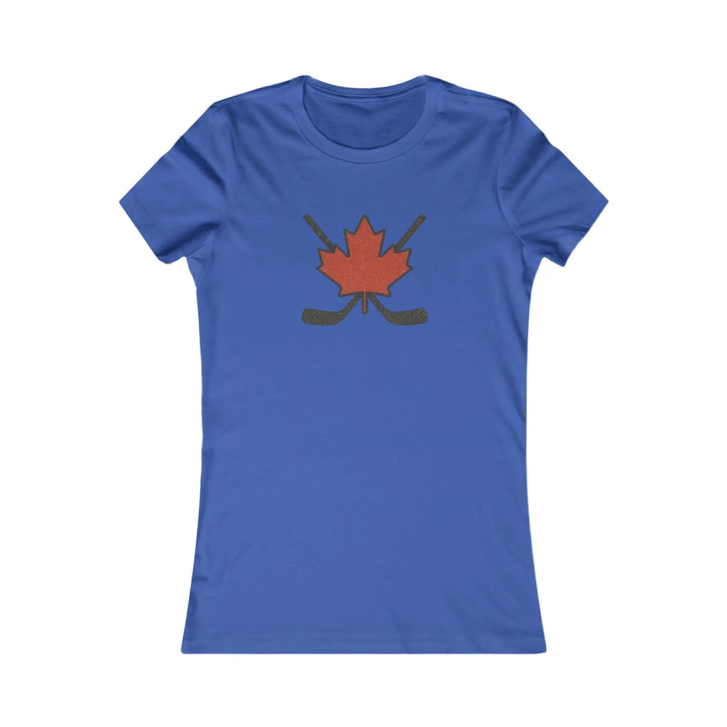 T-shirt femme Maple Leaf Hockey Sticks – Fierté du hockey canadien 
