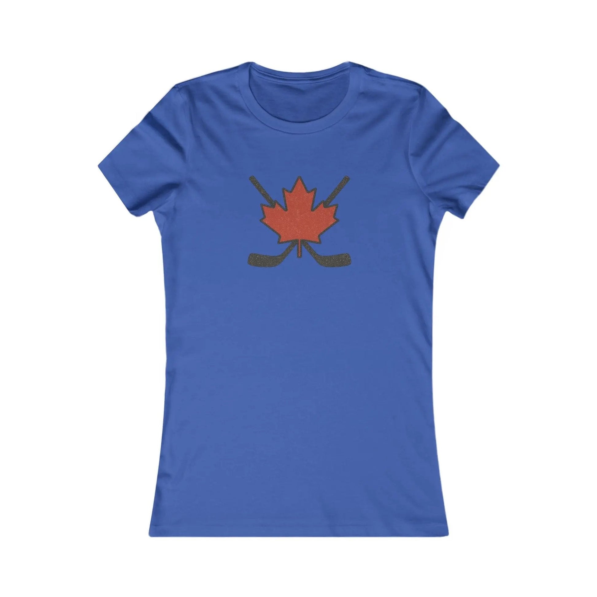 T-shirt femme Maple Leaf Hockey Sticks – Fierté du hockey canadien 