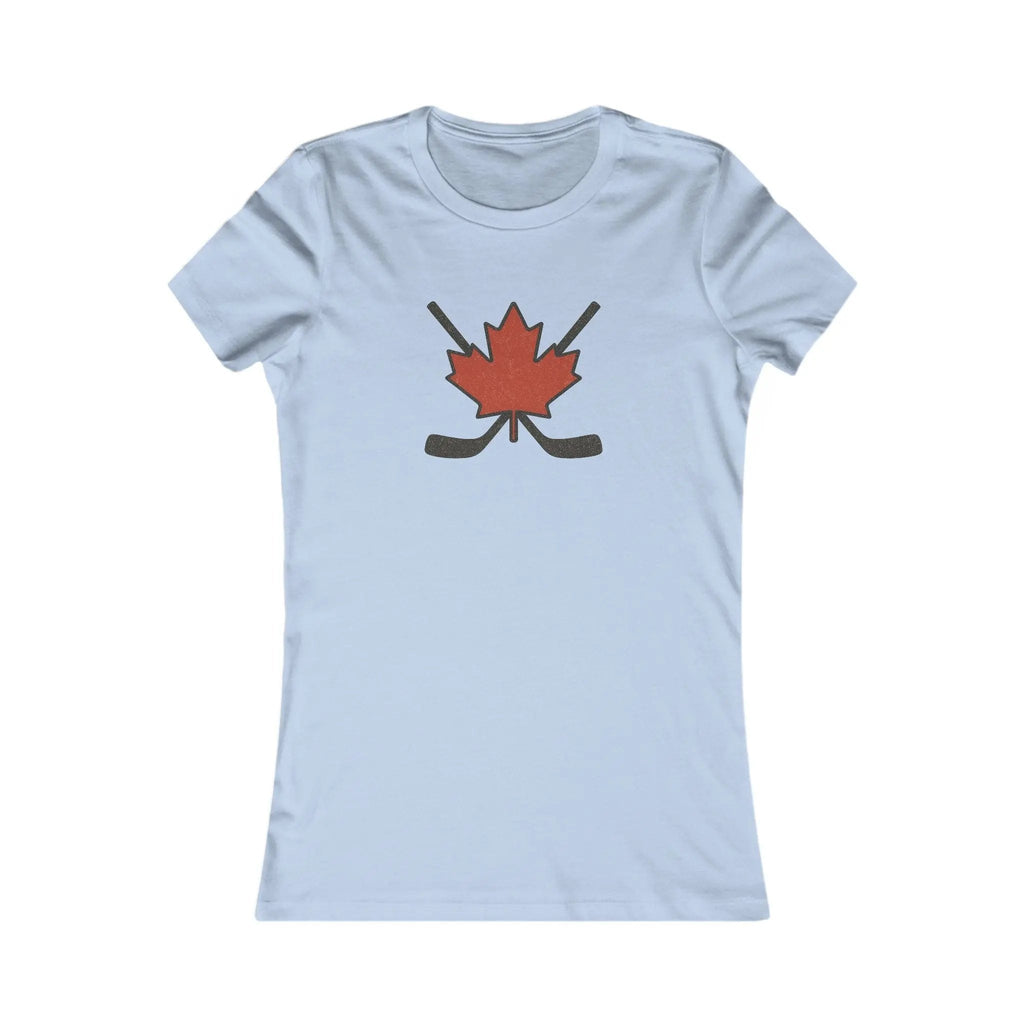 T-shirt femme Maple Leaf Hockey Sticks – Fierté du hockey canadien 