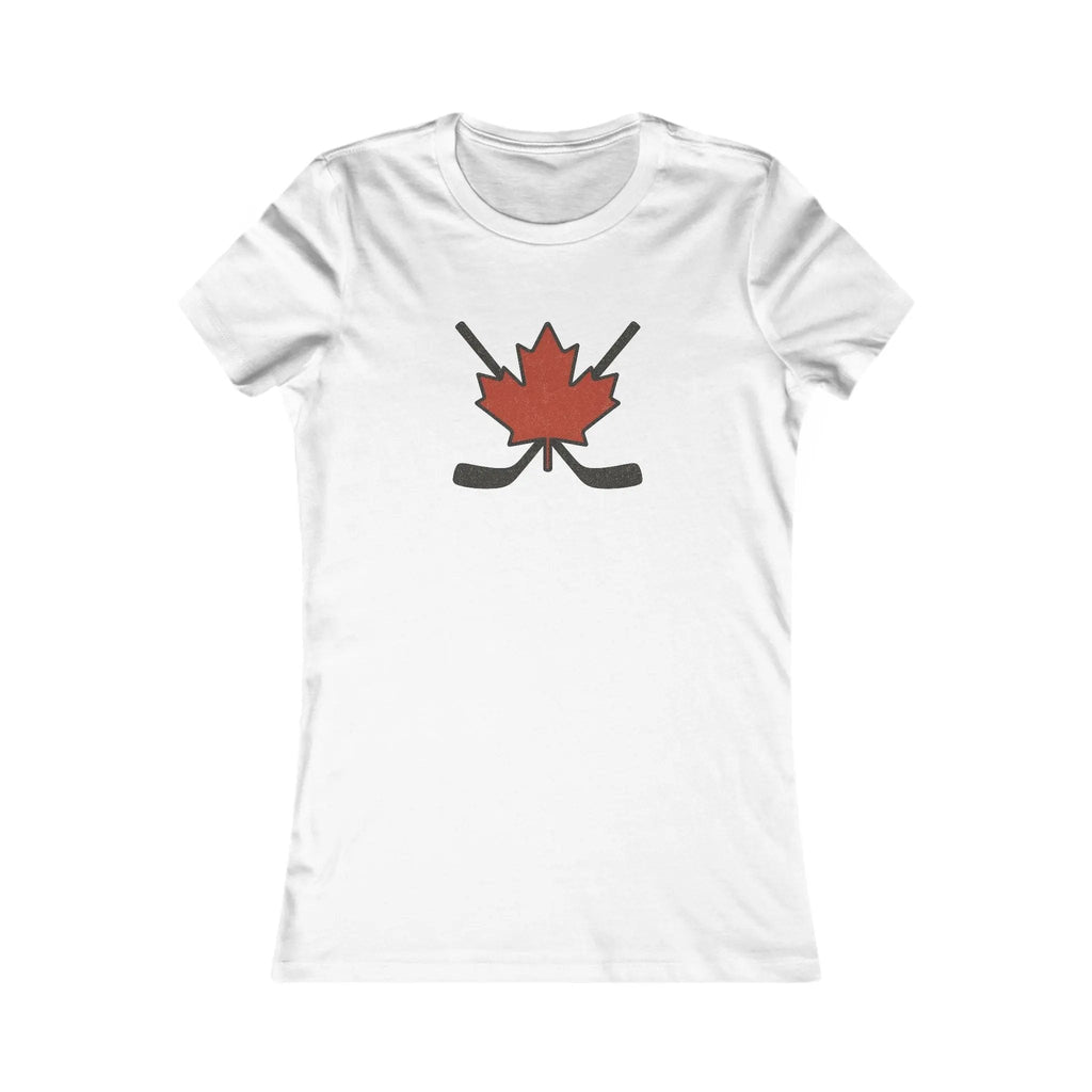 T-shirt femme Maple Leaf Hockey Sticks – Fierté du hockey canadien 