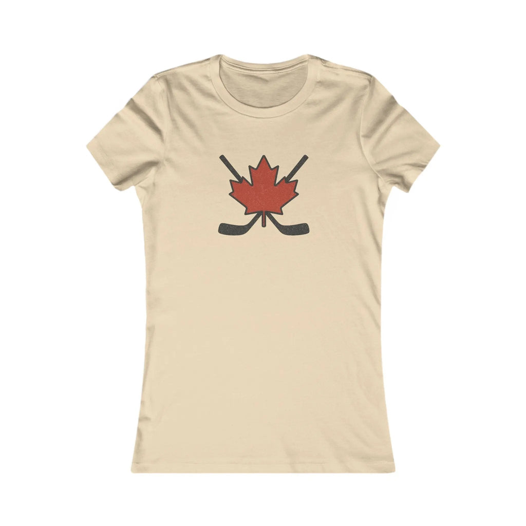 T-shirt femme Maple Leaf Hockey Sticks – Fierté du hockey canadien 