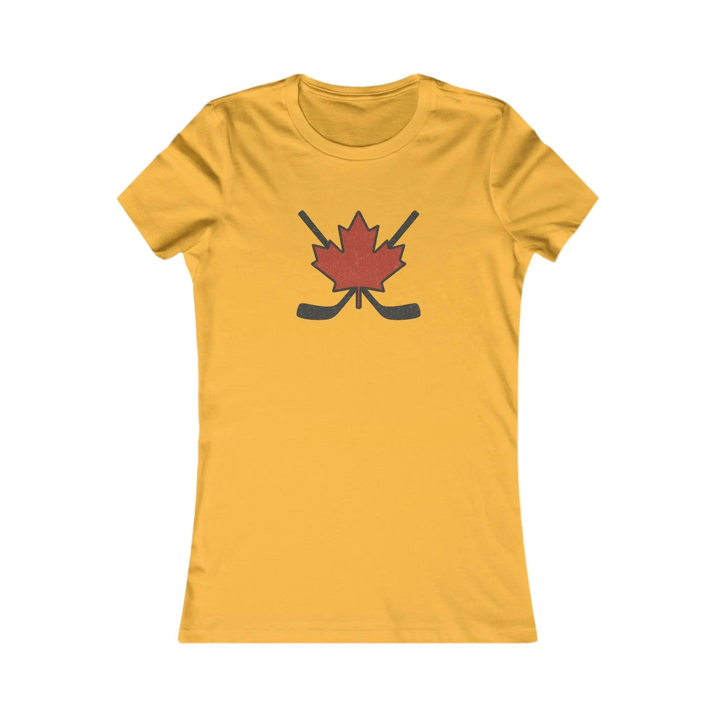 T-shirt femme Maple Leaf Hockey Sticks – Fierté du hockey canadien 