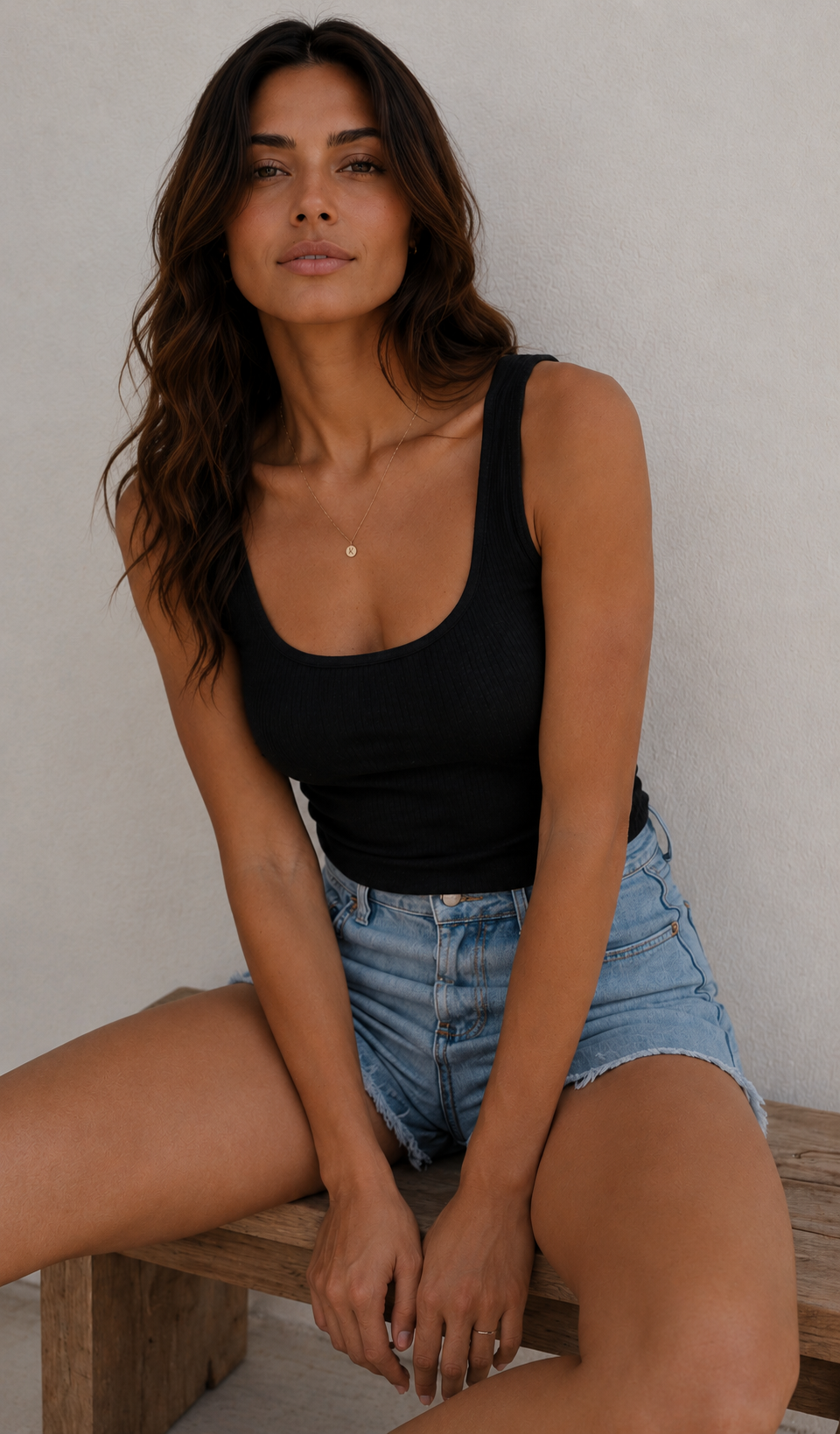 Cropped Camisole - Black