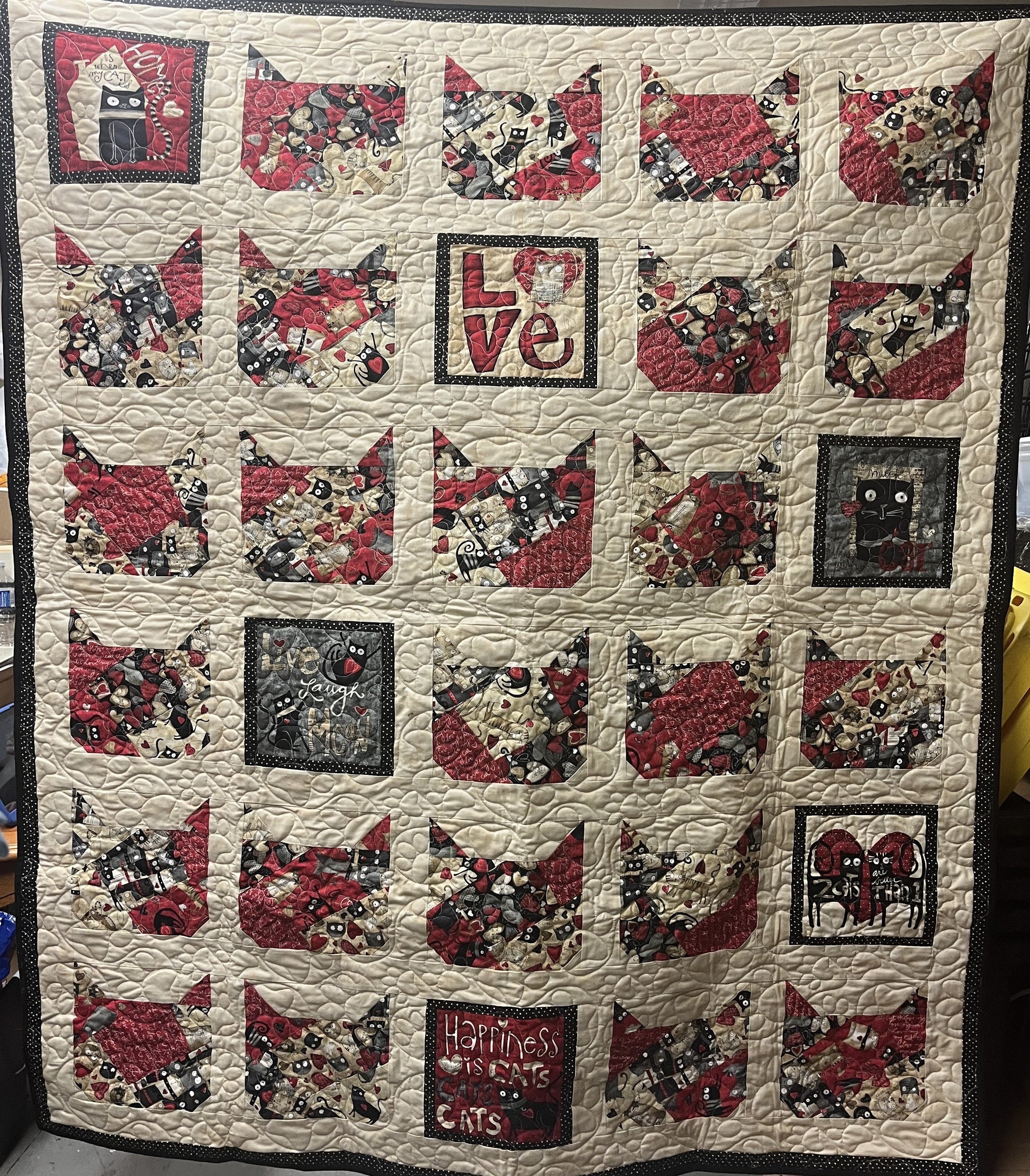 Store Sample- Lap Quilt- Cats