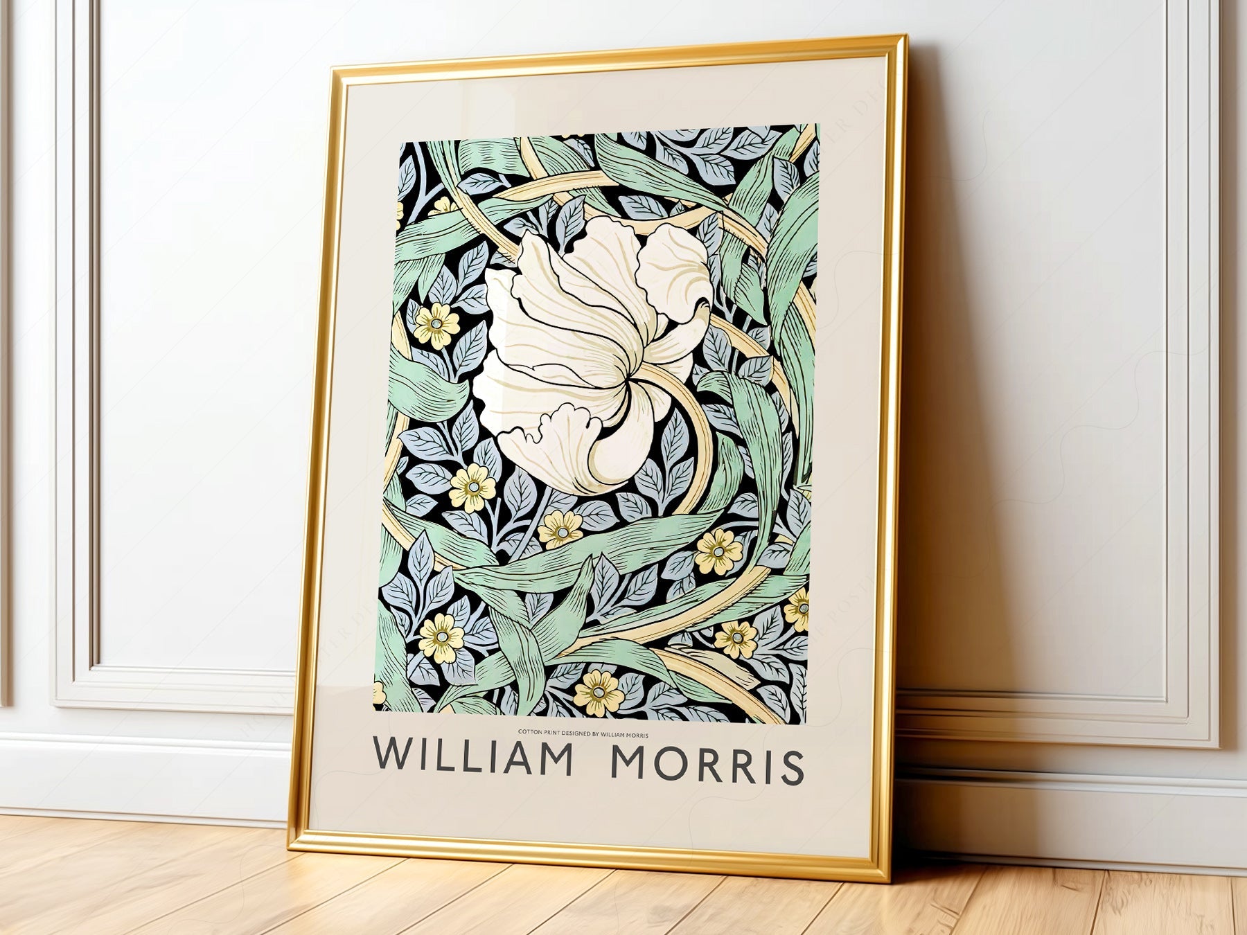 William Morris Pimpernel Art Print – Arts and Crafts Floral Wall Poster