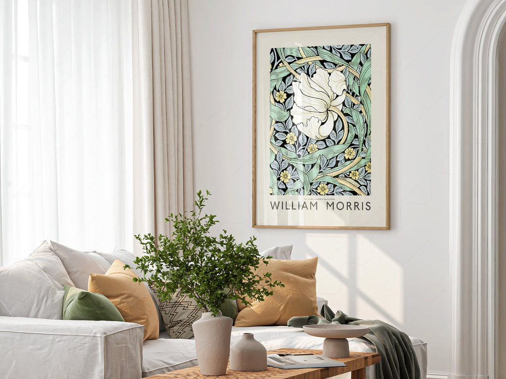 William Morris Pimpernel Art Print – Arts and Crafts Floral Wall Poster
