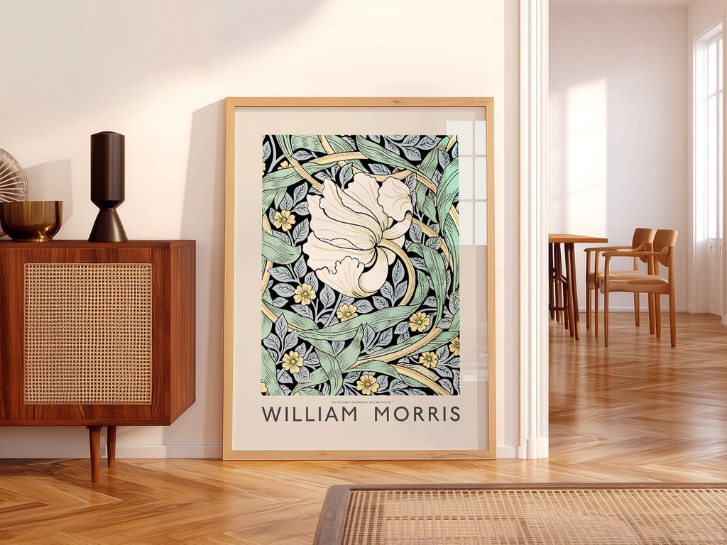 William Morris Pimpernel Art Print – Arts and Crafts Floral Wall Poster