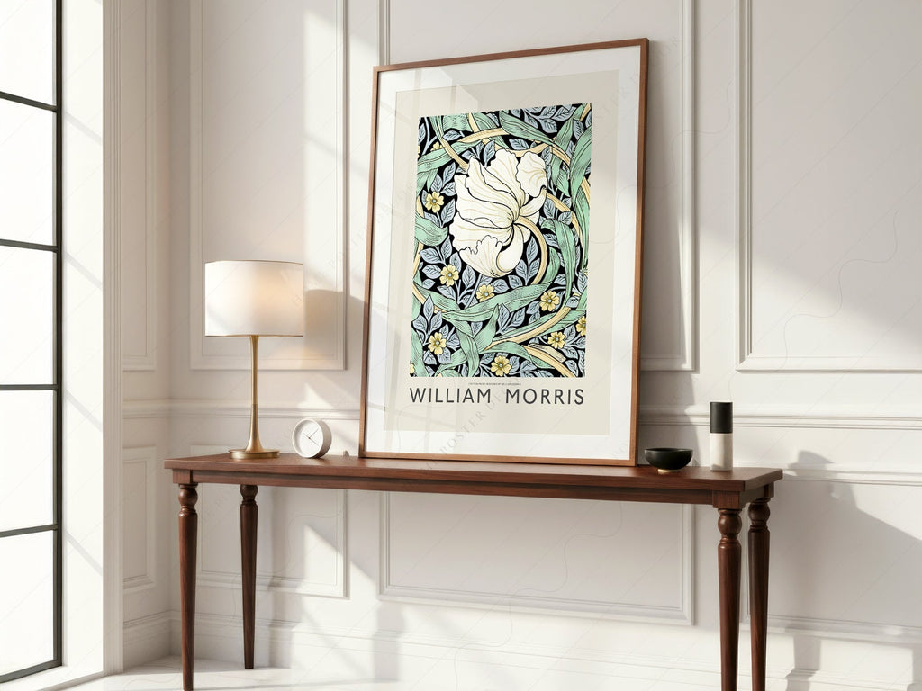 William Morris Pimpernel Art Print – Arts and Crafts Floral Wall Poster