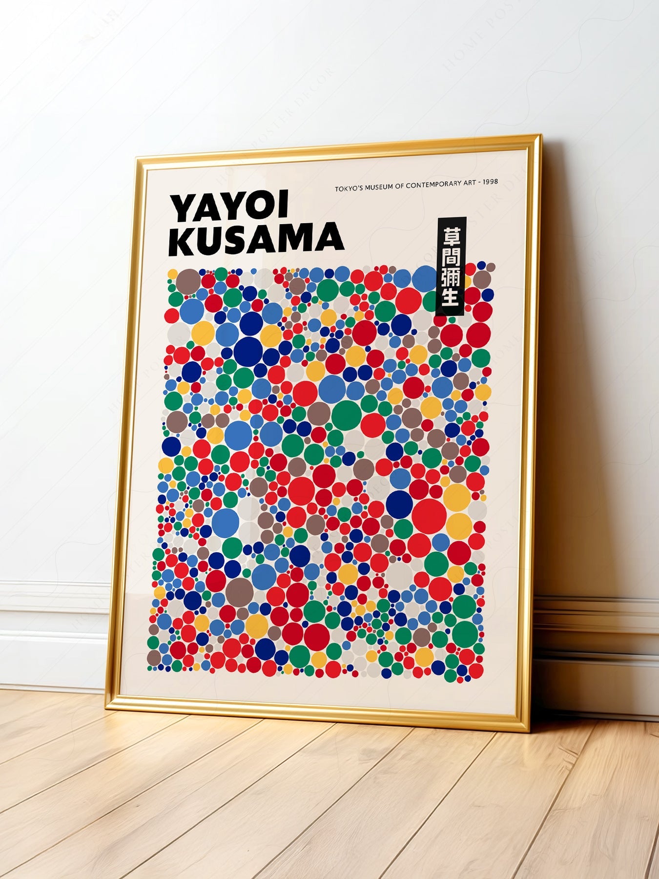 Yayoi Kusama Polka Dot Art Print – Colorful Japanese Pop Art Poster