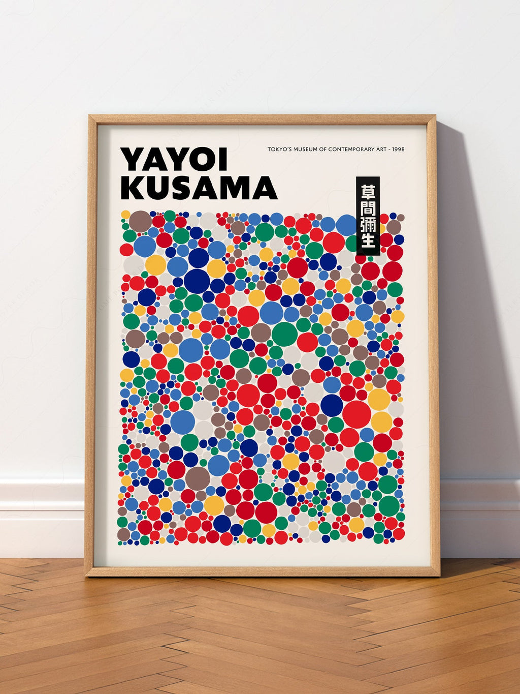 Yayoi Kusama Polka Dot Art Print – Colorful Japanese Pop Art Poster